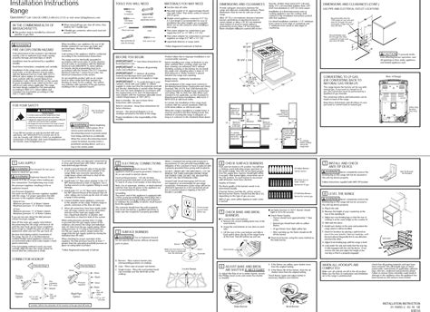 ge gas range jgb700sej4ss manual